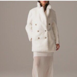 J.Crew Faux-fur Peacoat